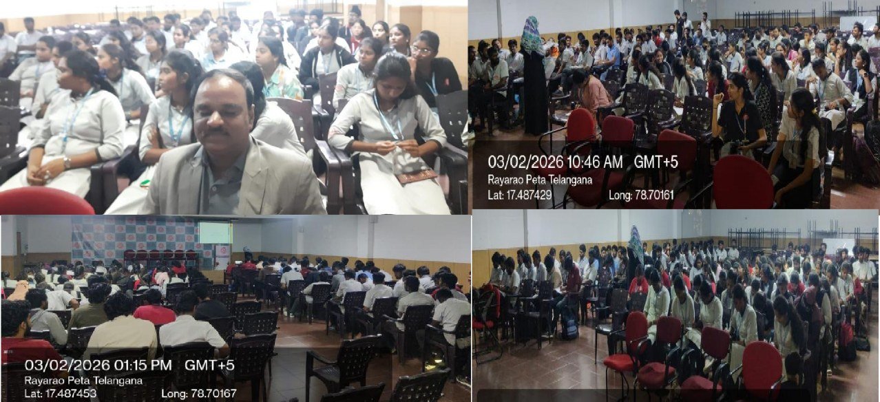 HITS students at an academic session in the auditorium