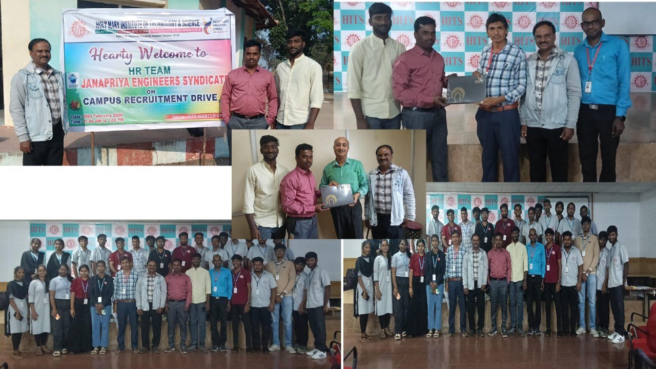 Campus recruitment drive with a visiting HR team