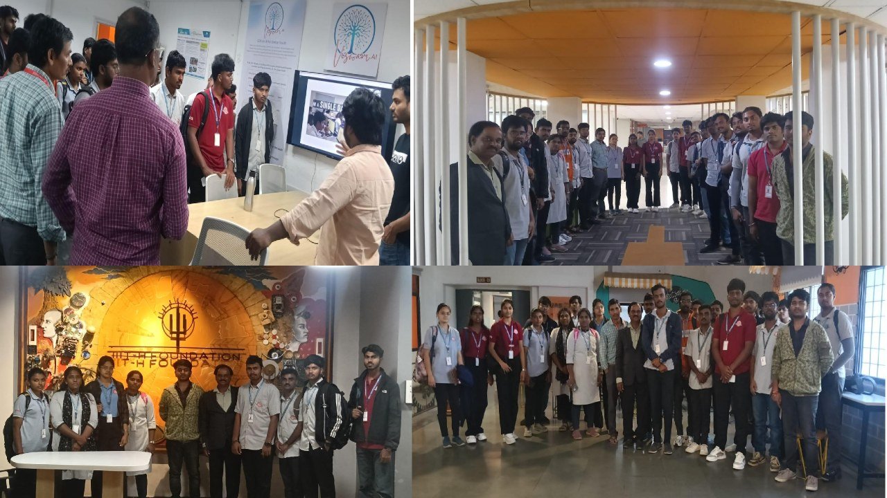 Student visit to the IIT-Hyderabad Foundation innovation centre