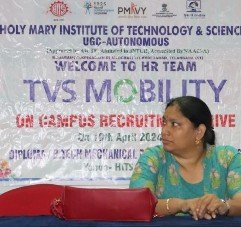 TVS Mobility on-campus recruitment drive