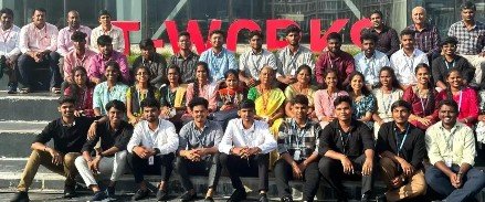 HITS students at T-Works during an industry programme